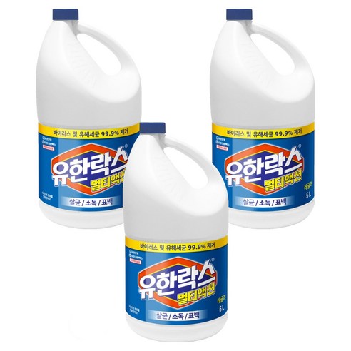 유한양행 락스 멀티액션 레귤러, 5L, 3개