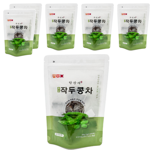 한잔애 볶음 작두콩차, 2g, 20개입, 6개