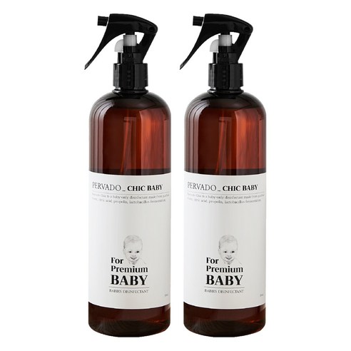 페르바도 칙베이비 아기소독제 토이클리너 살균스프레이, 500ml, 2개