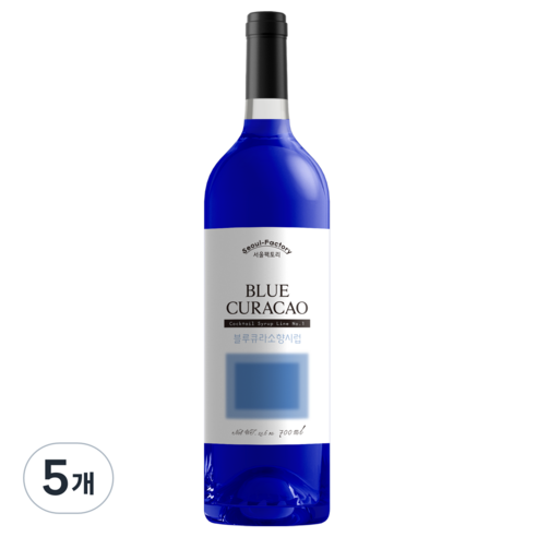 서울팩토리 블루큐라소향시럽, 700ml, 5개
