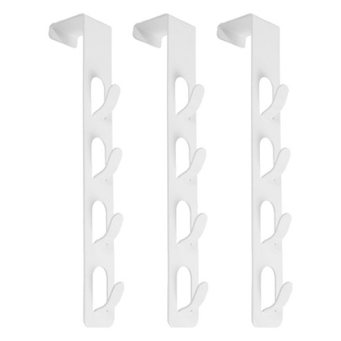 히키스 공간활용 4단 철제행거, 화이트, 3개