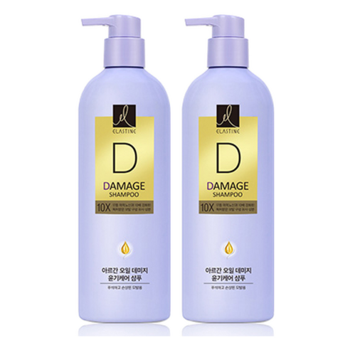 엘라스틴 10X 데미지 샴푸 플로럴머스크향, 680ml, 2개