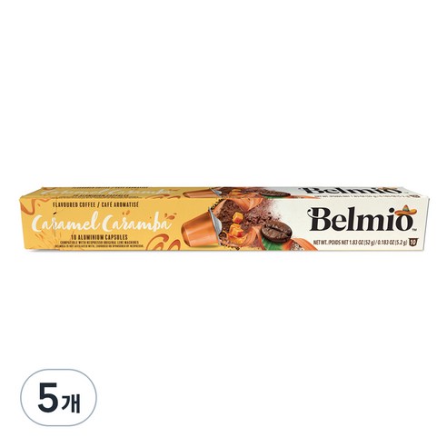 벨미오 카라멜 카람바 캡슐커피, 5.2g, 10개입, 5개