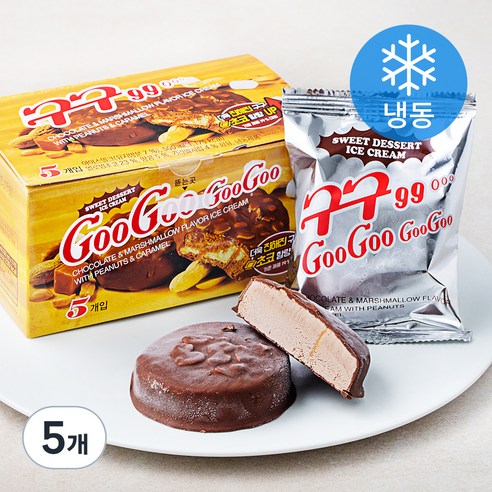 롯데웰푸드 구구99 (냉동), 100ml, 5개입, 5개
