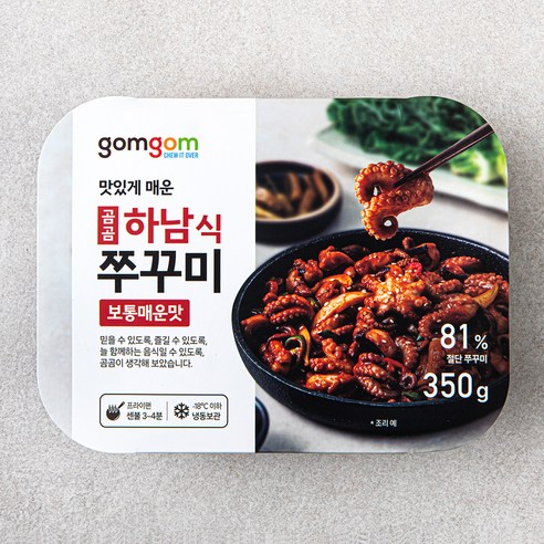 곰곰 하남식쭈꾸미 보통매운맛 (냉동), 350g, 1개 쭈꾸미볶음