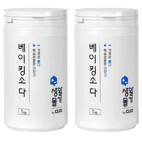 크리오 생활물가 베이킹소다 다목적 세정제, 1kg, 2개