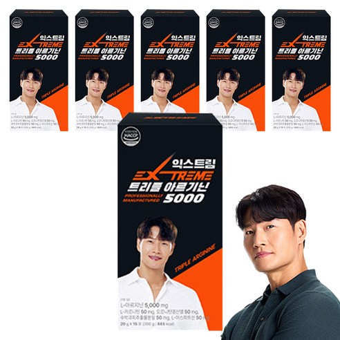 익스트림 트리플 아르기닌 5000, 300g, 6개