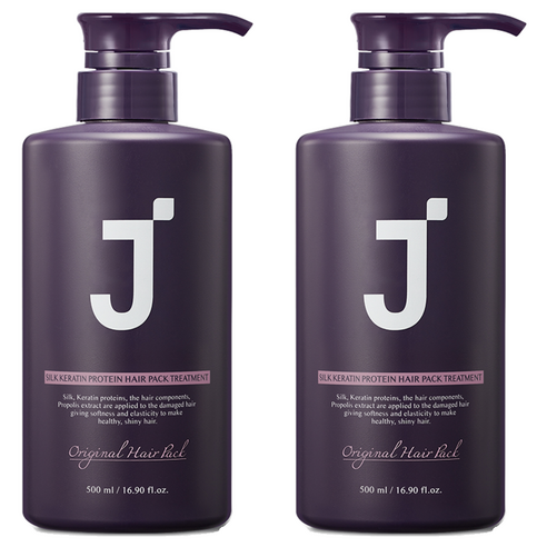 제이숲 실크 케라틴 단백질 헤어팩 트리트먼트 피오니향, 500ml, 2개