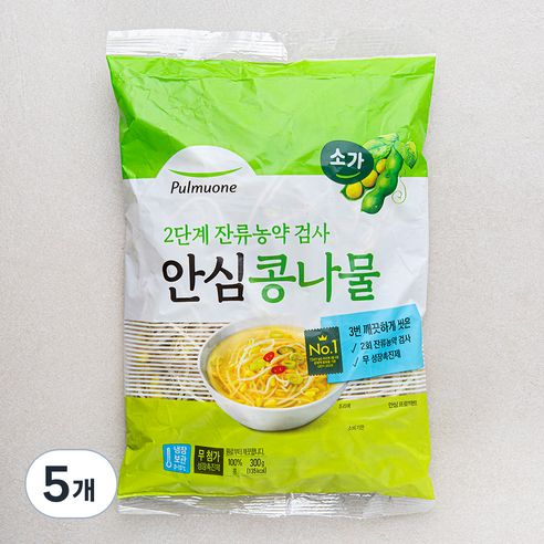풀무원 소가 안심콩나물, 300g, 5개