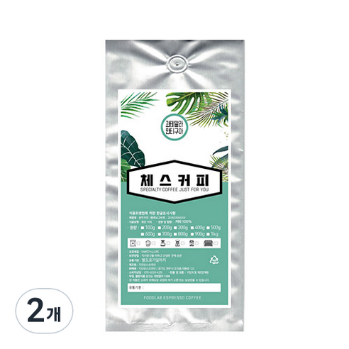 체스커피 과테말라 안티구아 원두커피, 더치커피, 200g, 2개