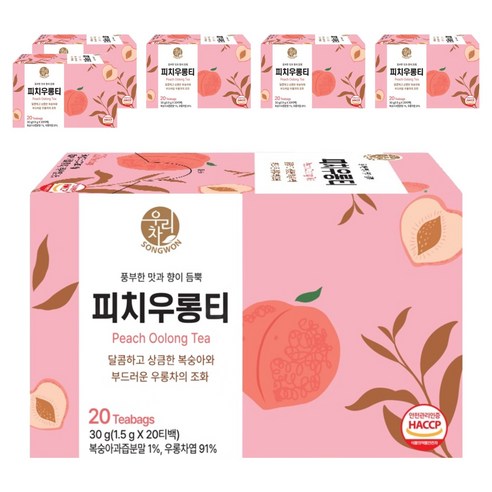 우리차 피치우롱티, 1.5g, 20개입, 6개