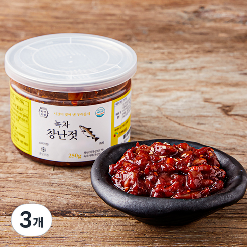 자연다감 녹차 창난젓, 250g, 3개