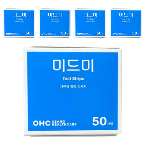 오상헬스케어 미드미 개인용혈당시험지, 5개, 50매입