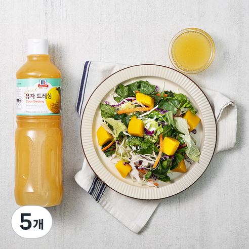 맥코믹 유자드레싱 범용, 1.11kg, 5개