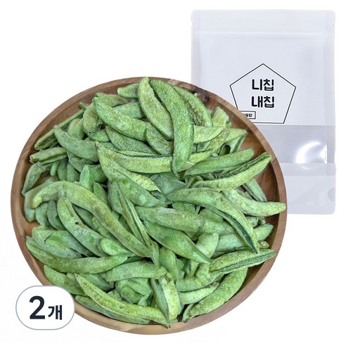 니칩내칩 바삭바삭 맛있는 완두콩칩, 80g, 2개