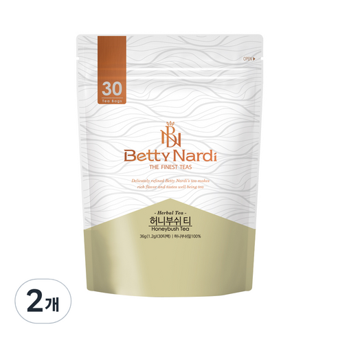 베티나르디 허니부쉬 허브 삼각티백, 1.2g, 30개입, 2개