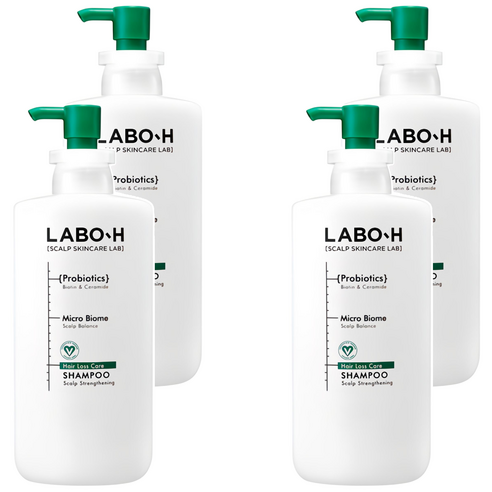 라보에이치 두피강화 클리닉 탈모증상완화 샴푸, 610ml, 4개