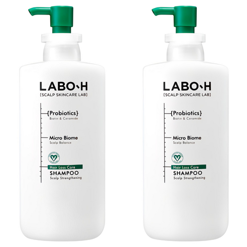 라보에이치 두피강화 클리닉 탈모증상완화 샴푸, 610ml, 2개