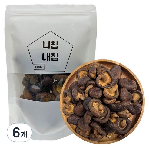 니칩내칩 통 표고버섯칩, 100g, 6개