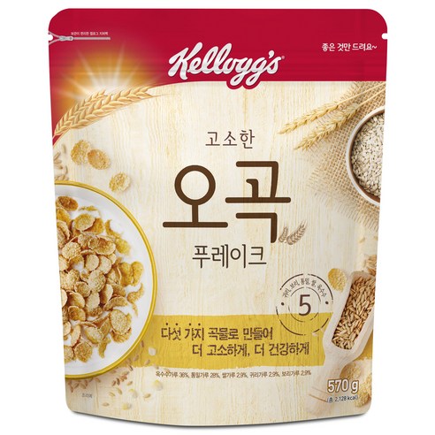 켈로그 오곡 푸레이크, 570g, 1개