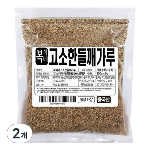 복이네먹거리 들깨가루 탕용, 300g, 2개