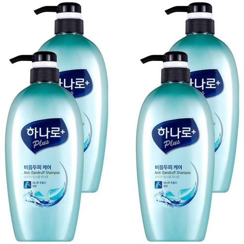하나로 플러스 비듬두피 케어 샴푸, 680ml, 4개