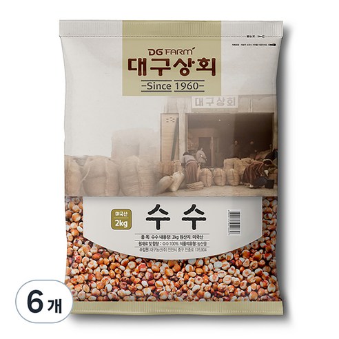 대구상회 수수, 6개, 2kg