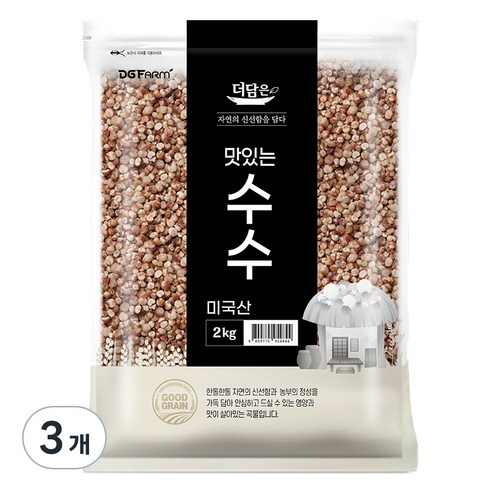 더담은 맛있는 수수, 2kg, 3개