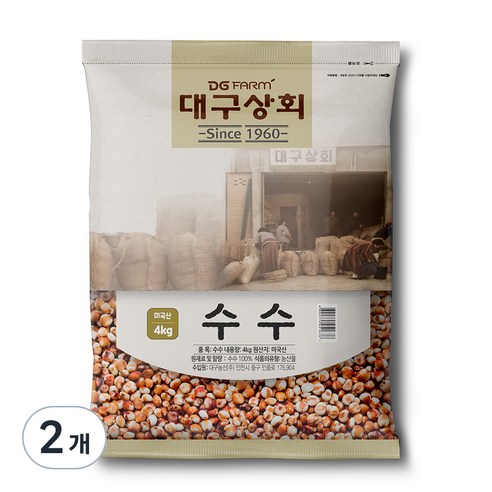 대구상회 수수, 2개, 4kg