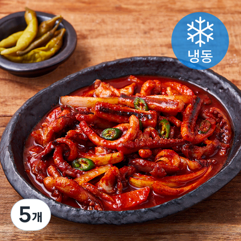 우주 오징어 볶음 (냉동), 5개, 300g