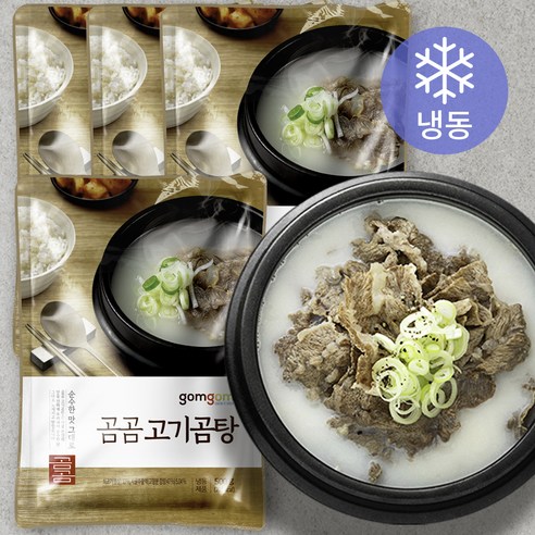 곰곰 고기곰탕 (냉동), 500g, 4개