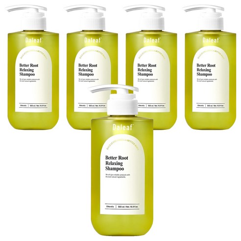 달리프 클로렐라 베러 루트 릴렉싱 탈모 완화 기능성 샴푸, 500ml, 5개