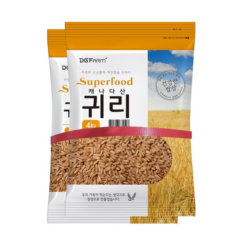 대구농산 캐나다산 귀리쌀, 4kg, 2개