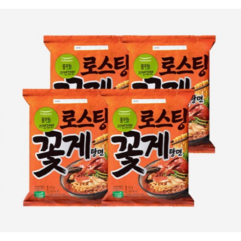 로스팅 꽃게의 깊은 풍미, 풀무원 자연건면 꽃게탕면