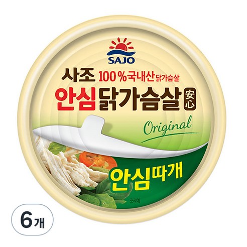 사조 안심 닭가슴살 135g 4팩 통조림