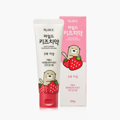 마이비 마일드 키즈치약 딸기향, 100g, 1개