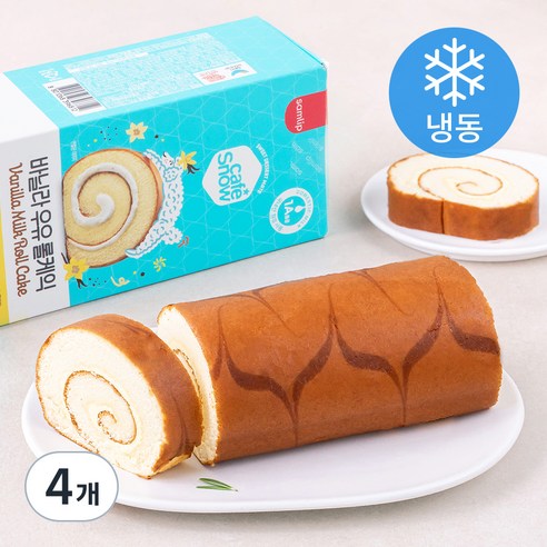 삼립 바닐라 우유 롤케익, 430g, 4개