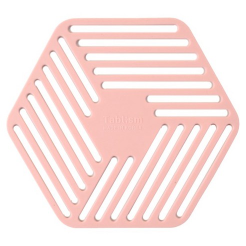 테이블리즘 실리콘 내열 인덕션 보호 매트, 코랄핑크, 1개