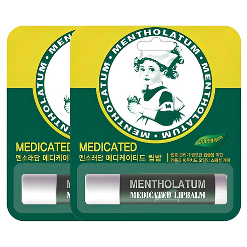 멘소래담 아크네스 메디 케이티 립밤, 멘톨, 3.5g, 2개