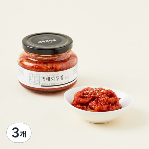 광천수산 명태 회 양념 무침, 200g, 3개