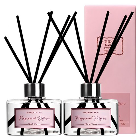 부케가르니 프래그런스드 디퓨저, 블랙체리, 200ml, 2개 탈취/방향/살충 부케가르니 프래그런스드 디퓨저, 블랙체리, 200ml, 2개 탈취/방향/살충