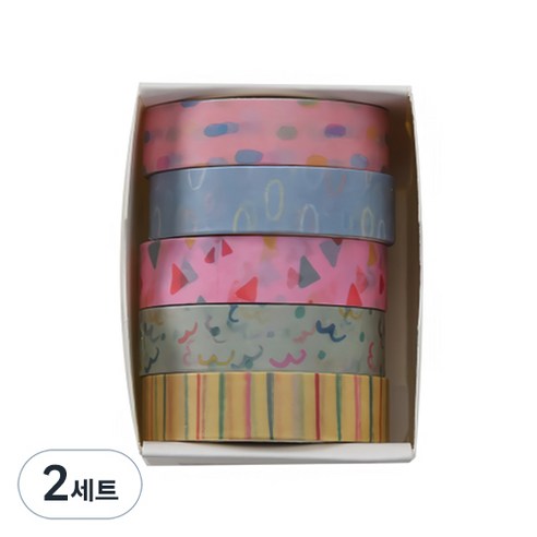 꼬까 다꾸 마스킹 테이프 5개입, 03, 2세트