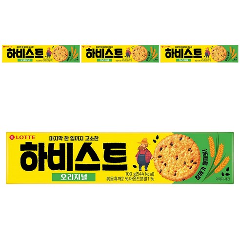 하비스트 오리지널 과자, 100g, 4개
