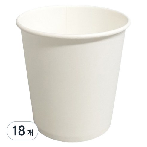 생활을그리다 무인쇄 종이컵 185ml, 50개입, 18개