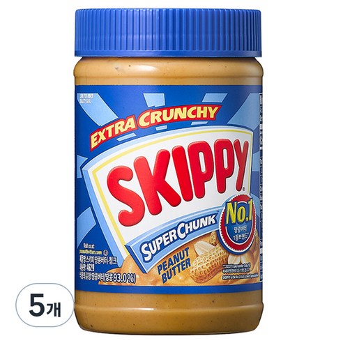 스키피 땅콩버터 청크, 462g, 5개