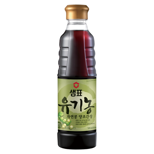 샘표 유기농 자연콩 양조간장, 500ml, 1개