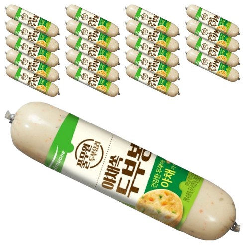 풀무원 야채쏙 두부봉 10p, 180g, 20개