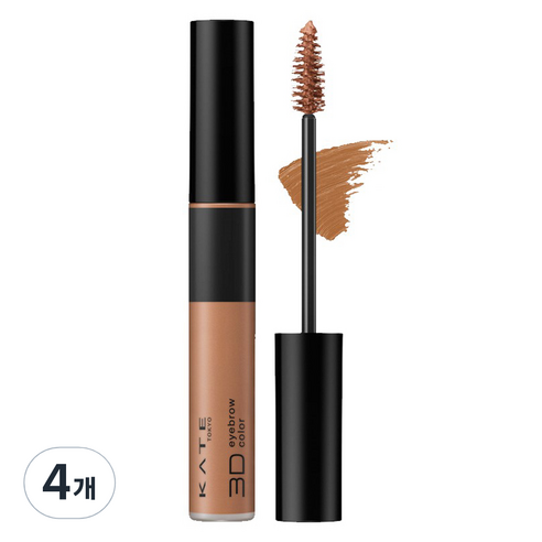 케이트 3D 아이브로우 컬러 Z 6.3g, BR-3 핑크베이지, 4개