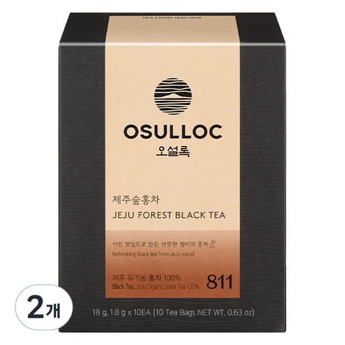 오설록 제주숲홍차 피라미드 티백, 1.8g, 10개입, 2개