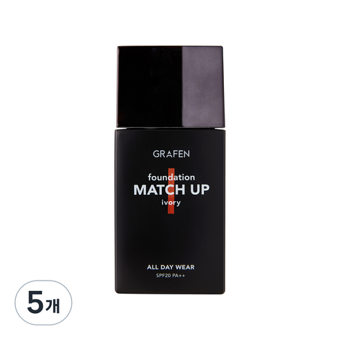 그라펜 매치업 파운데이션 40ml, 21 Ivory, 5개